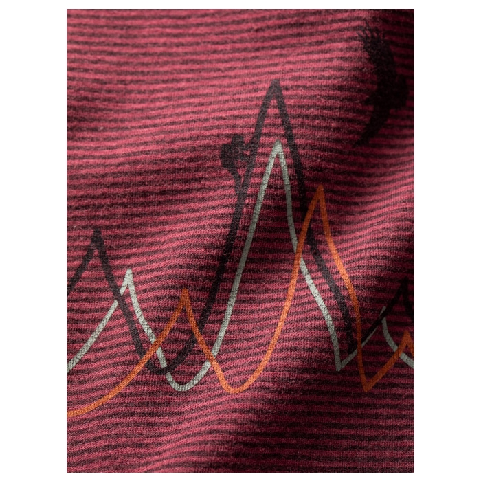 T-shirt męski Chillaz STREET MOUNTAIN LINE DARK RED